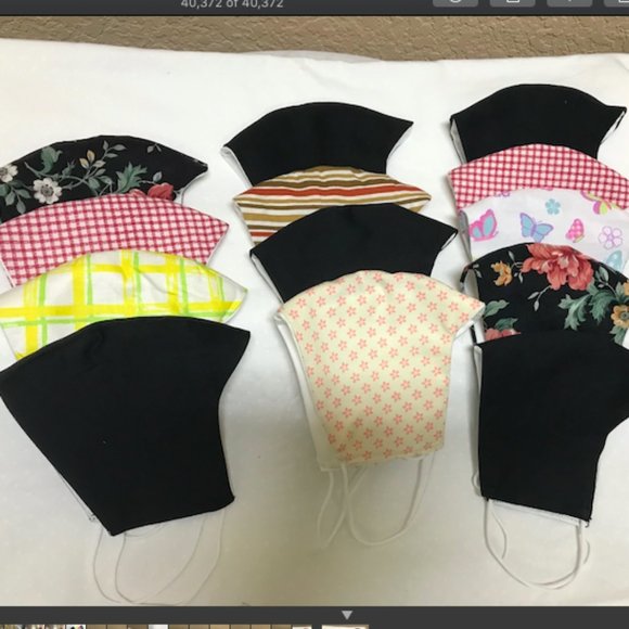 13 for $50 Face Masks lot cotton elastic ear-loop - Picture 2 of 10